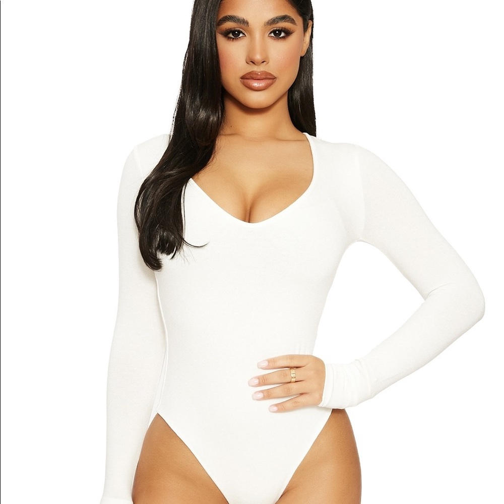 WHITE NAKED WARDROBE BODYSUITS
